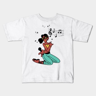 Woman singer Kids T-Shirt